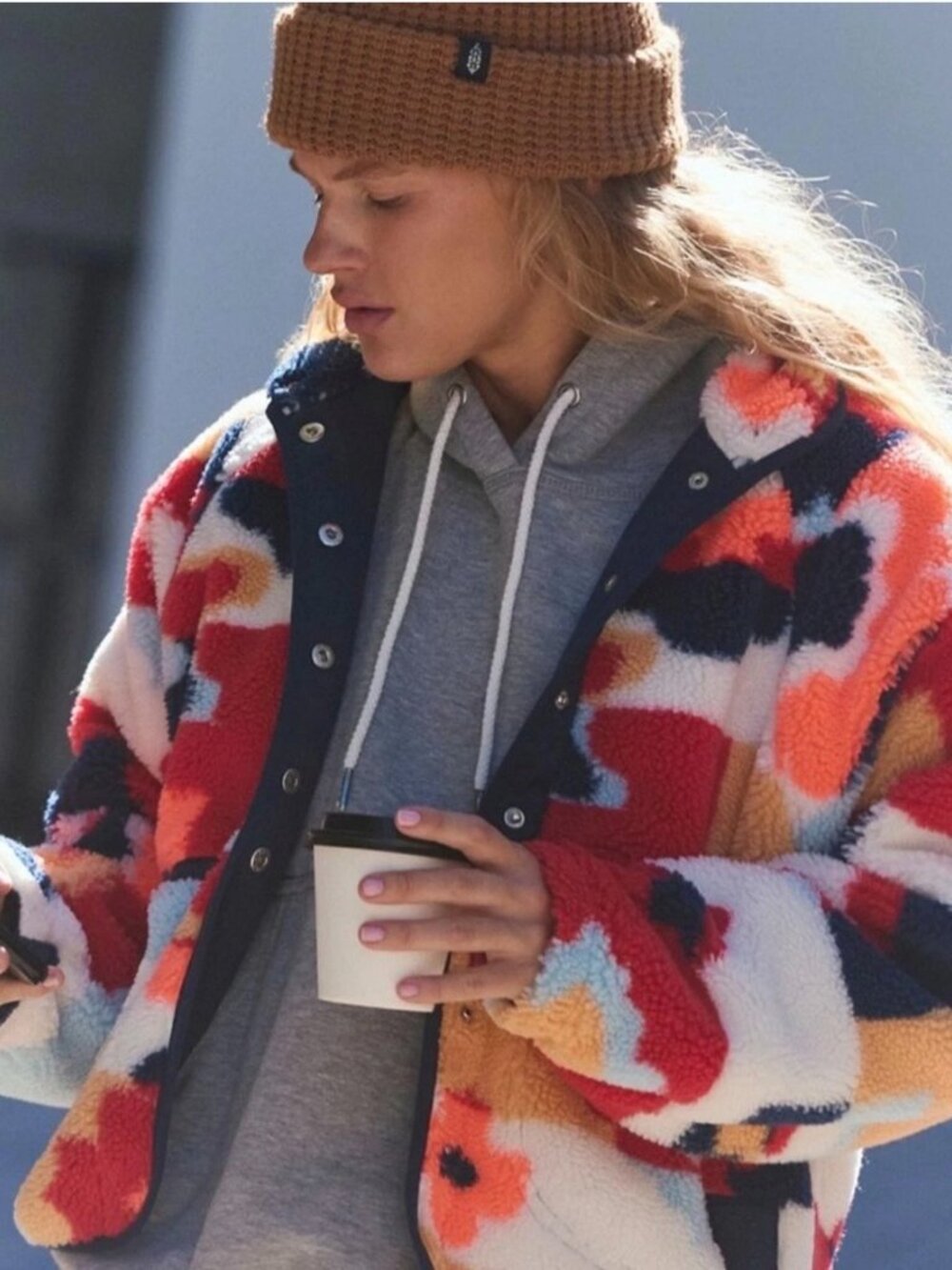 Hit The Slopes Printed Fleece Jacket